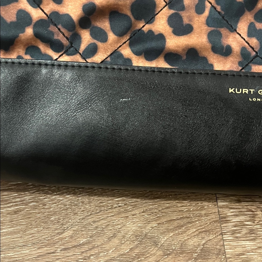 Kurt Geiger Leopard Print Quilted Tote with Black Trim - Picture 8 of 14